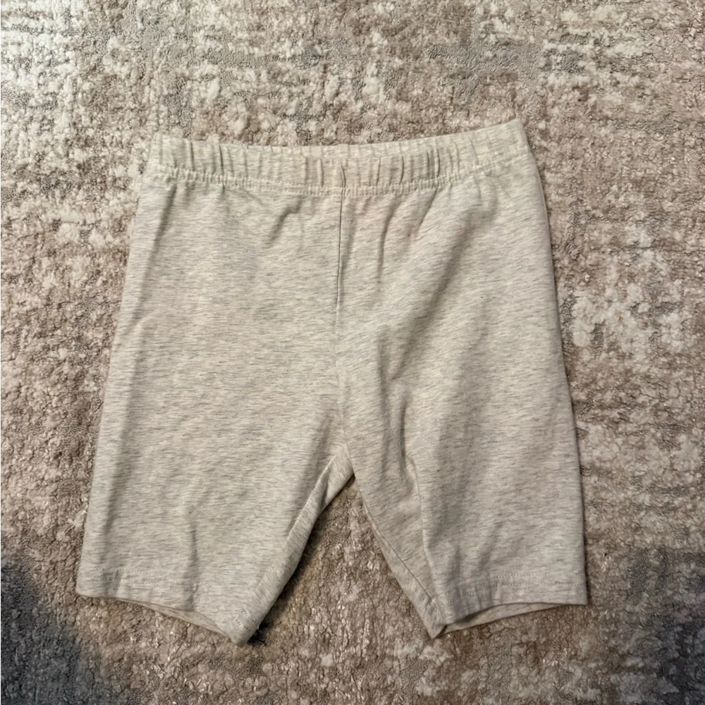 Carter's Kids Light Heather Gray Biker Shorts size 8